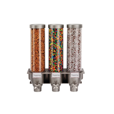 Rosseto Serving Solutions EZ-SERV 1.3 Gal. 3-Container Wall Mount Dispenser, 1 EA EZ525